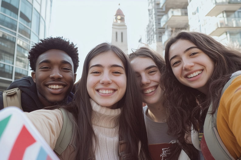 Gruppe junger Menschen. Foto: Adobe Stock