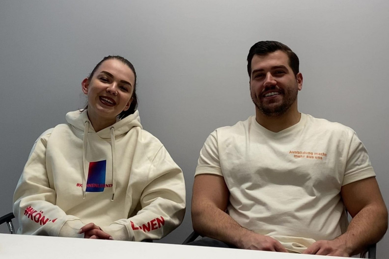 Ausbildungsscouts Nina und Cahit. Foto: Privat
